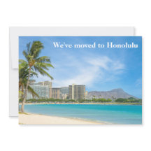 Vi har flyttat till Honolulu Beach Photo Anpassnin