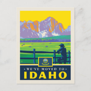 Vi har flyttat till Idaho Inbjudan Vykort