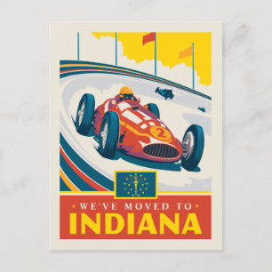 Vi har flyttat till Indiana Inbjudan Vykort