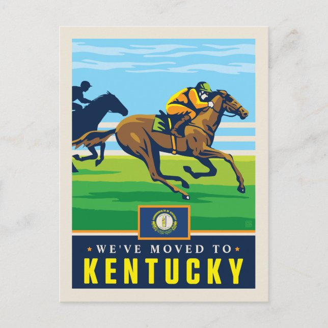 Vi har flyttat till Kentucky Inbjudan Vykort (Framsida)