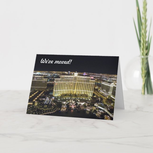Vi har flyttat - till Las Vegas Meddelande (Framsida)