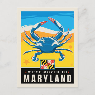 Vi har flyttat till Maryland Inbjudan Vykort