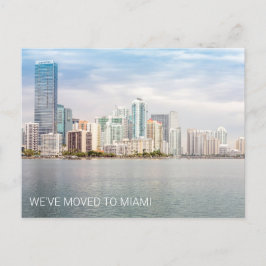 Vi har flyttat till Miami Florida Beach Photo Flyt Vykort