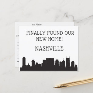 Vi har Flyttat till Nashville Vykort