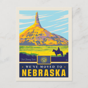 Vi har flyttat till Nebraska Inbjudan Vykort