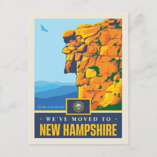 Vi har flyttat till New Hampshire Inbjudan Vykort