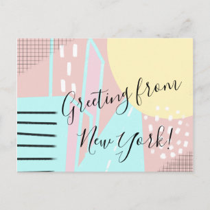 Vi har Flyttat till New York Vykort