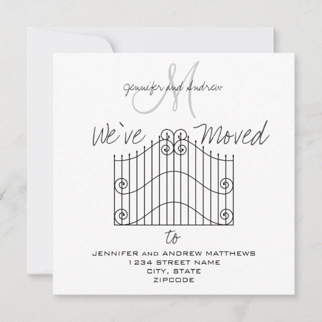 Vi har flyttat till Nytt adress meddelande (Framsida)