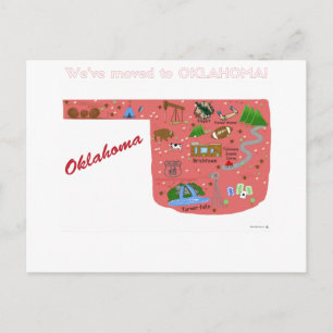Vi har flyttat till Oklahoma vykort