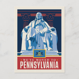 Vi har flyttat till Pennsylvania Inbjudan Vykort