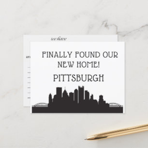 Vi har Flyttat till Pittsburgh Vykort