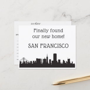Vi har Flyttat till San Francisco Vykort