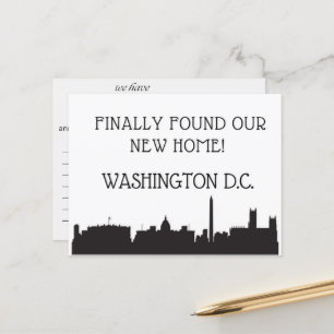 Vi har Flyttat till Washington, D.C. Vykort