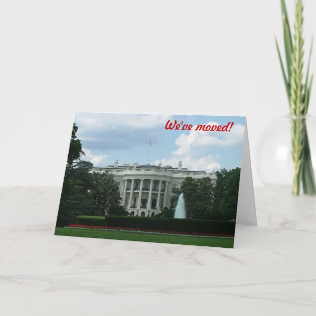 Vi har flyttat till Washington DC Meddelande (Framsida)