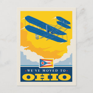 Vi har flyttat to Ohio Inbjudan Vykort