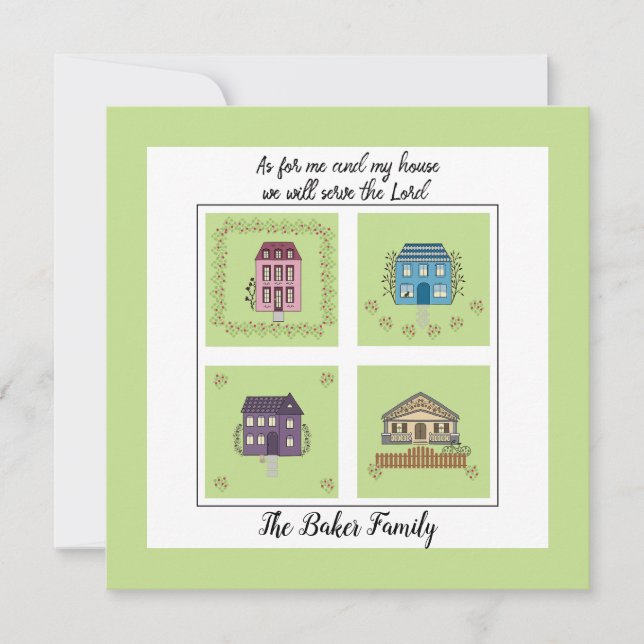 Vi har flyttat - tro baserad på mig och mitt hus inbjudningar (Framsida)