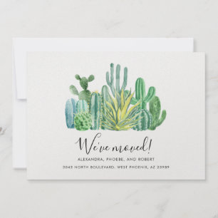 Vi har flyttat Vattenfärgsminimalistisk Flytta Meddelande