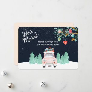 Vi har flyttat Vi är Flytta jul Ny adress Julkort