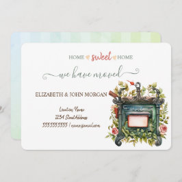 Vi har Flyttat,Vintagens postlåda,Blommor,Ranka