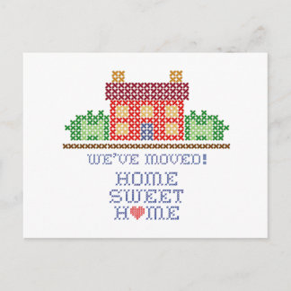 Vi har flyttat! vykort