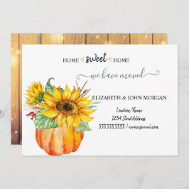 Vi har Flyttat, Wood, Pumpkin, Solblommor