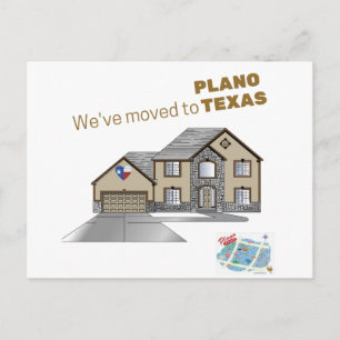 Vi har flyttningar till den Plano Texas vykortet Vykort