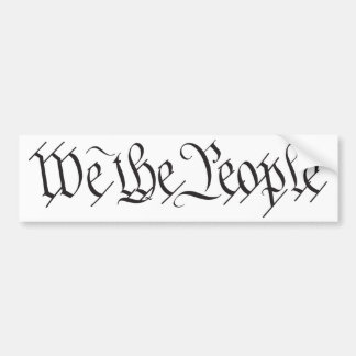 Vi har folk-Bumper Sticker Bildekal