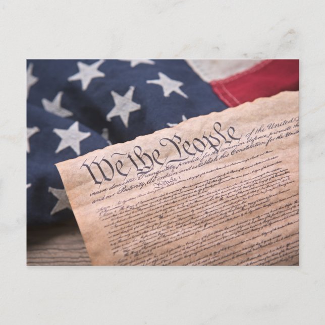 Vi har folkkonstitutionen vykort (Framsida)