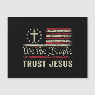 Vi har förtroende för Jesus - USA flagga Christian