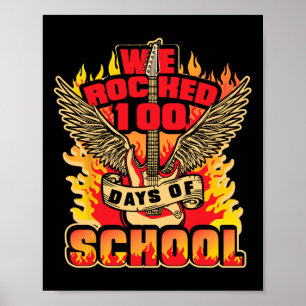 Vi har fyllt 100 dagar med skolmusik 100 dagar. poster