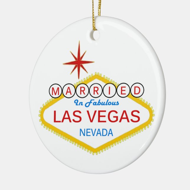 Vi Har Gift i Las Vegas Ornament (Vänster)