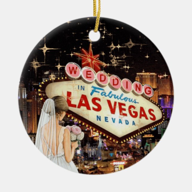 Vi Har Gift i Las Vegas Ornament (Framsidan)