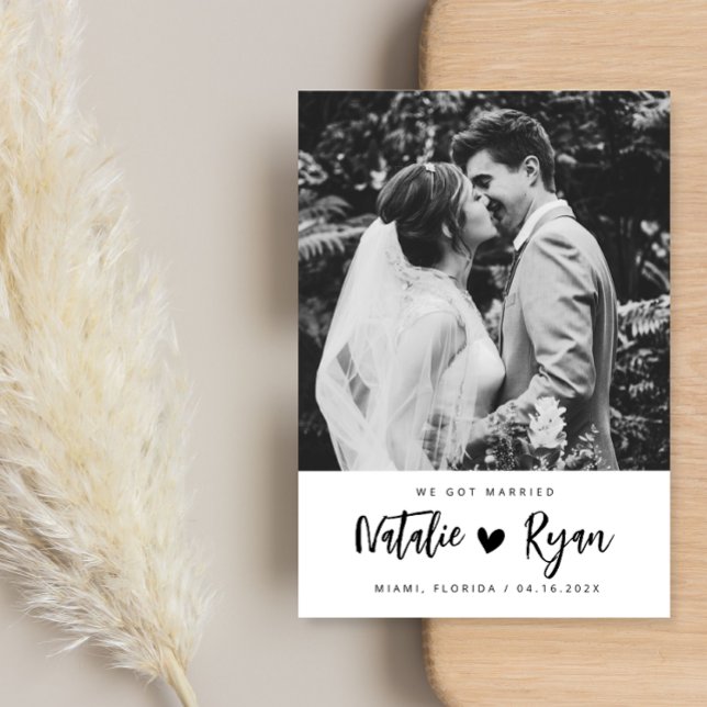 Vi har gifte oss med svartvit bröllop. (Skapare uppladdad)