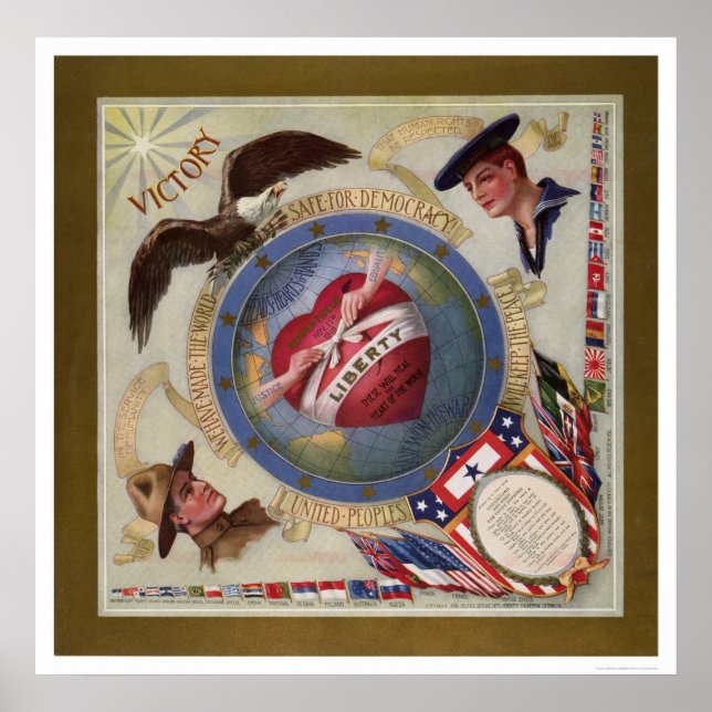 Vi har gjort världen Säker för demokrati Poster (Framsidan)