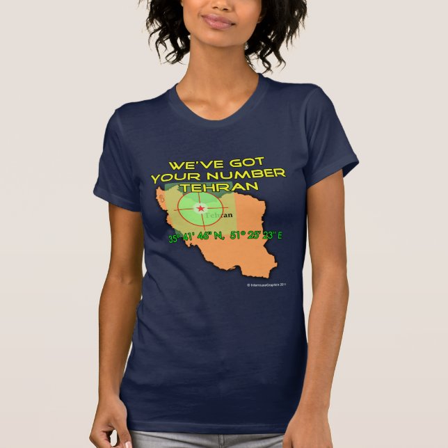 Vi har Har ditt nummer i Teheran T-shirt (Framsida)