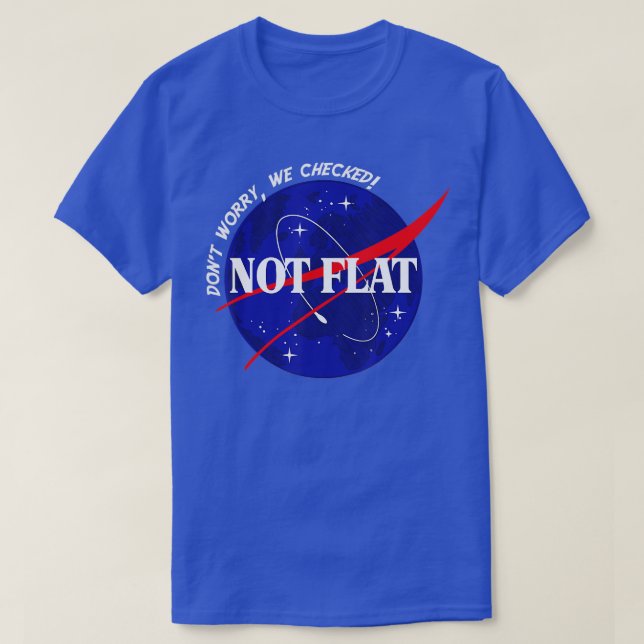 Vi har inte kontrollerat utrymmet, inte det platta t shirt (Design framsida)