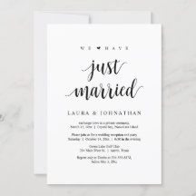 Vi Har Just Gift Oss, Bröllopsfest för Elopement