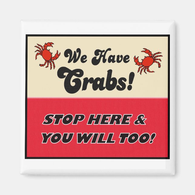 Vi har krabbor magnet (Framsidan)