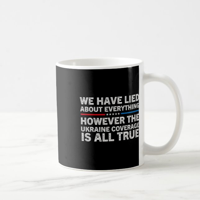 Vi har ljugit om allt ukrainskt stöd Uk Kaffemugg (Höger)