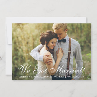 Vi Har Married! Tillkännagivande om miljöförändrin Meddelande