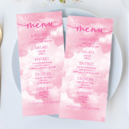 Vi har mat-menyn för nio Rosa Baby Shower Meny