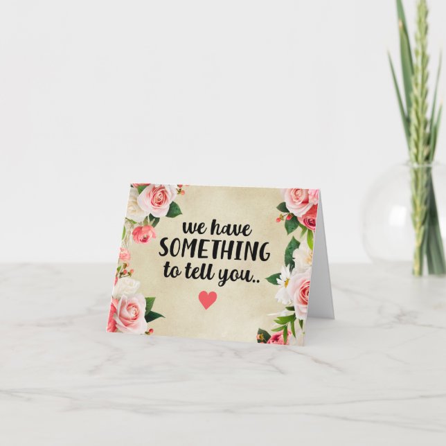Vi har något att berätta för dig kort (Framsida)