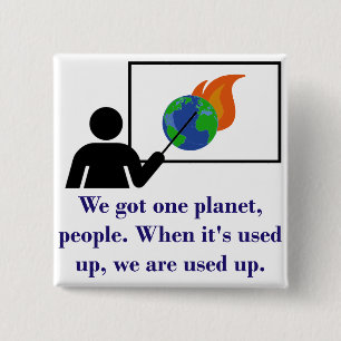 Vi Har One Planet People - Klimatförändringsoffert Knapp