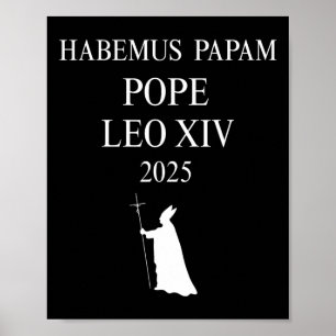 Vi har påven Habemus Papam 2025 Välsigna dig Pope Poster