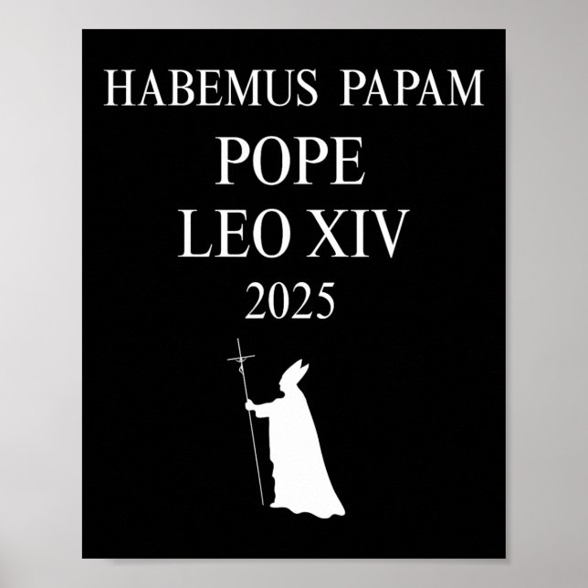 Vi har påven Habemus Papam 2025 Välsigna dig Pope  Poster (Framsidan)