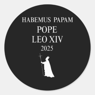 Vi har påven Habemus Papam 2025 Välsigna dig Pope Runt Klistermärke
