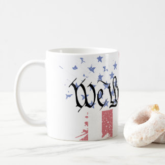 Vi har People American Peace Flagga Splat Kaffemugg