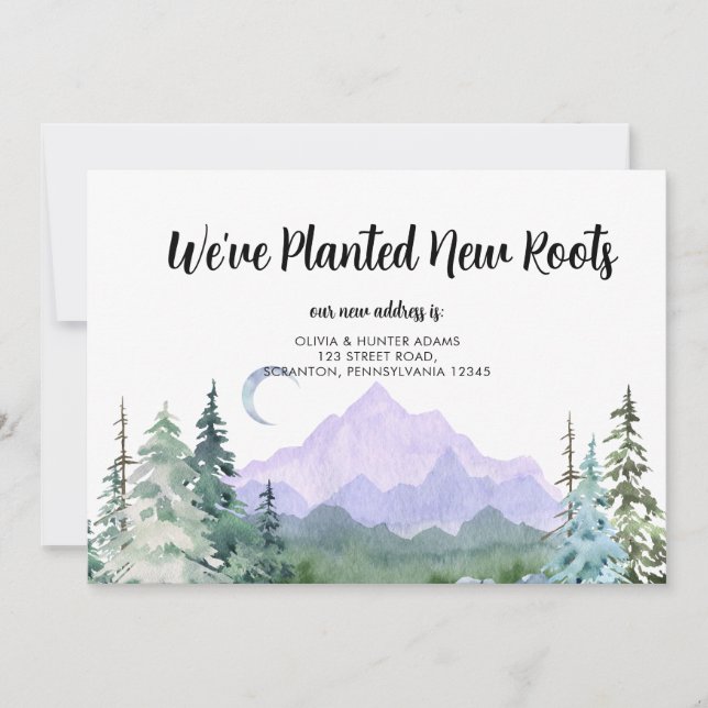 Vi har planerat ett nytt Flytta-meddelande om rött Inbjudningar (Framsida)