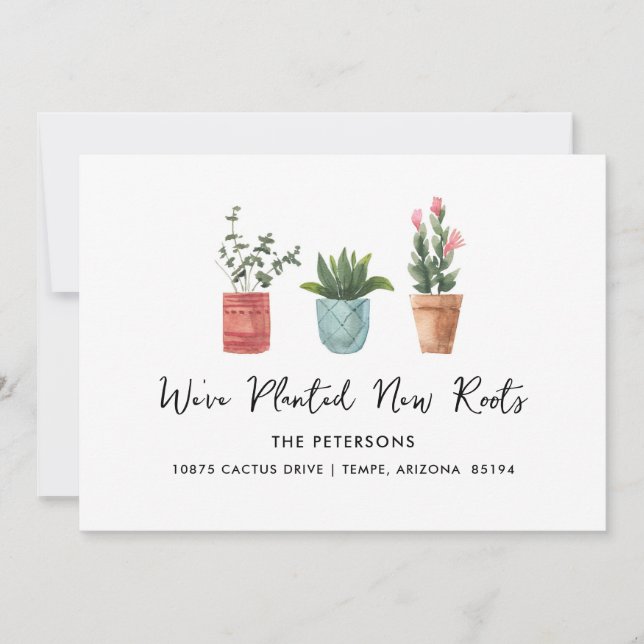 Vi har planerat nya rötter Flytta Meddelande (Framsida)