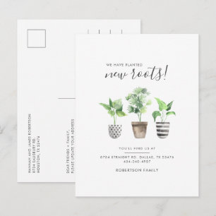 Vi har planerat nya rötter för botanisk Flytta Meddelande Vykort